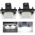 Pikkukuva 4 / 4: KZQ 2 kpl 18 LED-auton rekisterikilven valo vasen ja oikea C3 2002-2009 / BERLINGO / 306 307 406 5008