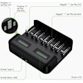 Pikkukuva 3 / 4: 8-paikkainen nopea LED-yleislaturi, akkulaturi AA/AAA/C/D NI-MH NI-CD -akuille USB-portilla
