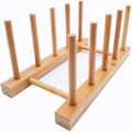 Tallriksställ Hållare Skåp Bambu Trä Skärbräda Bricka Diskställ Ställ Avlopp