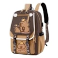Miniatyrbild 1 av 5: 2024 Mochila Capybara, Kawaii Ryggsäckar för Flickor