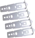Diskmaskinsmonteringsfäste 4-pack WD01X27759 Reservdelar för GE Hotpoint Diskmaskiner Silver
