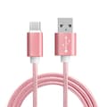 Miniatyrbild 4 av 5: 2m Snabbladdning Quick Charge USB-C Flätad Laddare Type-C Svart