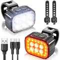 Miniatyrbild 2 av 5: LED Bicycle Light Front and Rear Light TYPE-C Rechargeable Waterproof Bicycle Light B