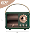 Pikkukuva 2 / 5: XJ-Retro Bluetooth-kaiutin, vintage-sisustus, pieni langaton Bluetooth-kaiutin, söpö vanhanaikainen tyyli