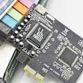 Pikkukuva 4 / 5: XJ-5.1 Sisäinen Äänikortti Windows 10:lle Matalalla Profiililla, 3D Stereo Pci-e, Cmi8738 Siru 32/6