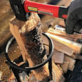 Pikkukuva 4 / 4: XJ-setti, jossa 4 huonekalujalkaa, jotka kestävät jopa 600 kg, 17 cm modernit metalliset kolmionmuotoiset pöydänjalat, hiusneulamaiset huonekalujalat kaappeihin, sohvaan, musta ( cm) cm 10