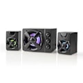 Miniatyrbilde 1 av 5: XJ-Gaming høyttalere | Høyttalerkanaler: 2.1 | USB-strøm | 3,5 mm hann | 33 W | LED | Volumkontroll