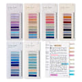 Miniatyrbillede 3 af 5: XJ-60 Farver Skrivbare Morandi Sticky Tabs, Flytbare Farve Side Markører - Transparent Sticky Note