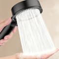 Højtryks håndbruser med 5 sprayindstillinger, vandbesparende anti-kalk design til moderne badeværelser, mat sort