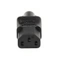 Miniatyrbillede 4 af 5: IEC 320 C13 Hun Til C6 Han 3-Pin Kløverblad Stik Konverter AC Strømadapter