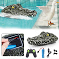 Miniatyrbild 5 av 5: Fjärrstyrd alligatorhuvud för vatten, batteridriven simuleringskrokodil - Vattenleksaker, flytande vattentäta skämtleksaker Krokodil
