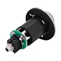 Miniatyrbilde 4 av 5: 1/4 (6,35 mm) utgang 2,5 mm inngang endepinne-jack for akustisk gitar innebygd piezo-pickup