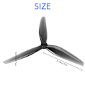 Miniatyrbillede 2 af 5: XJ-4 Par Til 7x4x3 7040 3-bladet Pc Propel Til Rc Fpv Freestyle 7 tommer Lang Rækkevidde Lr7 Cinelifter Dr