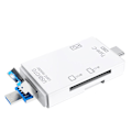 Miniatyrbilde 1 av 5: XJ-6 I 1 Usb 3.0 Otg Kortleser For Secure Digital/tf Kortlesere Splitter Adapter For Mobiltelefon