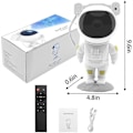 Miniatyrbilde 2 av 5: Astronaut Galaxy Projektor Stjerneklar Natthimmel Lampe Roterende Lampe Romdekor USB-lading Med Fjernkontroll [DB]