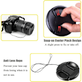 Miniatyrbilde 2 av 5: XJ-77 mm objektivdeksel for Canon EOS R5 EOS R6 EOS R EOS RP kamera RF 24-105 mm f/4L objektiv for Sony FE 24-105 mm f/4 objektiv 2-pakning