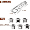 Miniatyrbilde 2 av 4: 66040 Varmebeskyttelse for Weber Genesis II 300-serien Genesis II E-310 II E-315 II E-330 II E-335 II S-310 II S-335 Griller, Varmeplate i rustfritt stål, 3