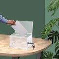 Miniatyrbillede 4 af 5: Akryl displayboks, låsbar, låsbar donationsboks, låsbar kommentar lotteriæske, stemmeseddel, donation, visitkort