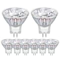8-pack GU4 MR11 Halogen Lamps 12V 10W, MR11 Halogen Bulb 2800k Warm White Dimmable, GU4 Halogen Lamps