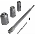 Miniatyrbilde 3 av 4: KZQ Hullbor, 30mm, 40mm, 50mm Hullborsett, 350mm Betongbor SDS Plus Forlengelsesstang Wolframkarbidspiss, Hullbor for Murstein Stein