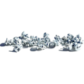 Miniatyrbilde 1 av 5: Pigger for sko, Skopigger, Dekkpigger, Sklisikring, 16 stk, Metall-look sølv sølv one size