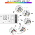 Miniatyrbild 3 av 5: XJ-Lm052 Zigbee 3.0 LED Strip Controller DC12-24V RGB CCT RGBW 5in1 Dimbar Kompatibel Med Smart Lif