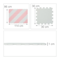 Miniatyrbilde 4 av 5: XJ-Puslespillmatte rosa-hvit