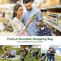 Miniatyrbillede 5 af 5: XJ-Shoppingposer Genanvendelige shoppingposer 10 stk. sammenfoldelige i taske Frokostposer Forstyle Tilfældig