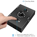Miniatyrbilde 3 av 5: XJ-3.5mm Audio Switcher, 2 Inngang 1 Utgang/1 Inngang 2 Utgang Audio Splitter Switcher, Audio Switcher Boks