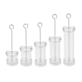 Miniatyrbillede 1 af 2: XJ-Lysforme til lysfremstilling, Plastik søjleforme til lysfremstilling, Stort Cylinder Ribbe Lysfremstillingssæt