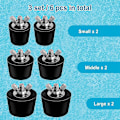 Miniatyrbild 5 av 5: XJ-6-pack 3 Storlekar Pool Vinteriseringspluggar För Simbassänghål, Expansionspluggar För Ovanjordspoolskimmer