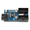 Pikkukuva 4 / 4: XJ-Emolevyn USB 2.0 9-nastainen Header 1-2 Laajennushubi Splitterisovitin Vakaa Virtalähde Plug and Play USB Header Splitter
