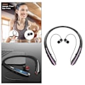 Pikkukuva 3 / 5: Langattomat Bluetooth-kuulokkeet mikrofonilla, niskapanta, urheilu, keltainen