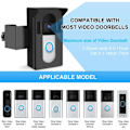 Miniatyrbillede 3 af 4: Tyverisikret videodørklokkeholder kompatibel med Ring Video Doorbell 4/3/3 Plus/2/1/(2020-udgave), Blink Camera Doorbell Mount, borefri monteringsholder