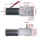 Pikkukuva 2 / 4: 12V 16RPM DC-kierukkavaihdemoottori 70kg/cm Suuri vääntömomentti Turbiini Sähköinen vähennysventtiili Robottioven lukko Verhokoneeseen (12V 16RPM)