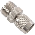 Pikkukuva 2 / 5: XJ-Tnc Uros - Pl259 Uhf Naaras Adapteriliitin, hopea