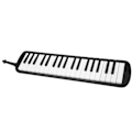 Miniatyrbillede 3 af 5: Melodica 37 Tangenter Keyboard Blæseinstrument til Begyndere Professionel Træning Sort