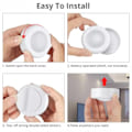 Miniatyrbillede 2 af 5: 6 stk LED-spotlights 2 fjernbetjeninger RGB Design - Flerfarvede White Hvid