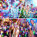 Miniatyrbilde 2 av 5: XJ-Discolys, 2 STK 7 farger RGB Discokule 360° rotasjon med fjernkontroll