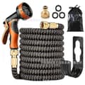 SCSYV Pocket Hose Copper Bullet Expanderbar Trädgårdsslang med Mönstrad Tumspray 25ft Patenterad Blyfri Ultralätt Solid Koppar