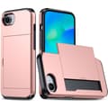 iPhone 17e / 16e Hybriddeksel med kortlomme Roségull 50