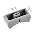 Miniatyrbild 4 av 5: XJ-20 st 24 mm x 11 mm x 10 mm Konsol Mixer Slider Fader Rattar Ersättning för Potentiometer Grå Ratt Svart (YJD)