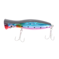 Miniatyrbilde 1 av 5: XJ-1 stk Popper Fiske 3d Med Trippelkroker 12cm 42g Topwater Hardt Agn Myk Plast Isca Kunstig F
