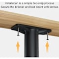 Miniatyrbillede 2 af 4: Justerbare sengeben, 22-42 cm Badeværelsesmøbelfod, møbelfødder, justerbare møbelfødder, til bordstole skabe sofaben, sort, 2-pak