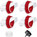 Miniatyrbilde 1 av 4: Automatisk foringsautomat for kyllinger, gravitasjonsforingssett for fjærfe, for bøtte, boks, 4 stk