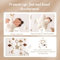 Miniatyrbilde 3 av 5: XJ-Giostrina Baby Crib i tre, dørklokke for sprinkelsengdekorasjon og barnerom, sprinkelseng, klokke for sprinkelseng, mobile sprinkelsengleker for spedbarn