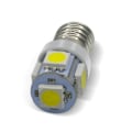 Miniatyrbild 5 av 5: 10-pack E10 9V Kallvit 5smd 5W LED-lampor (Kallvit, 9V)