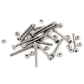 Miniatyrbillede 4 af 5: XJ-100 stk. Metriske M2 Hex Møtrikker 304 Rustfrit Stål Fastgørelse Din934 Til Bolt & 20 stk. M2 X 20mm Lange Hex S