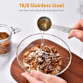 Miniatyrbillede 3 af 5: 9 måleskeer: U-Taste 18/8 rustfrit stål måleskeer (1/16 tsk, 1/8 tsk, 1/4 tsk)