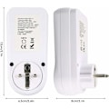 Pikkukuva 3 / 4: Wattimittaripistorasia, AC 230V energiamittari virrankulutusmittari, sähkönkulutusmonitoripistorasia LCD-näytöllä - Ranska-pistorasia, Oi-FRIS, Oi-FRIS